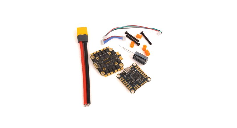 Полетный контроллер, Cтек (Башня) HAKRC F4 V2, 50A, 6S, XT90, +ESC. - изображение 3