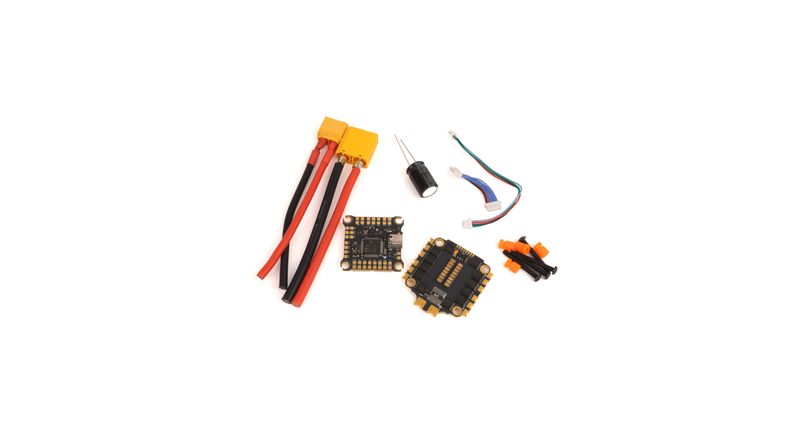 Полетный контроллер, Cтек (Башня) HAKRC F4 V2, 65A, 6S, XT90, +ESC. - изображение 3